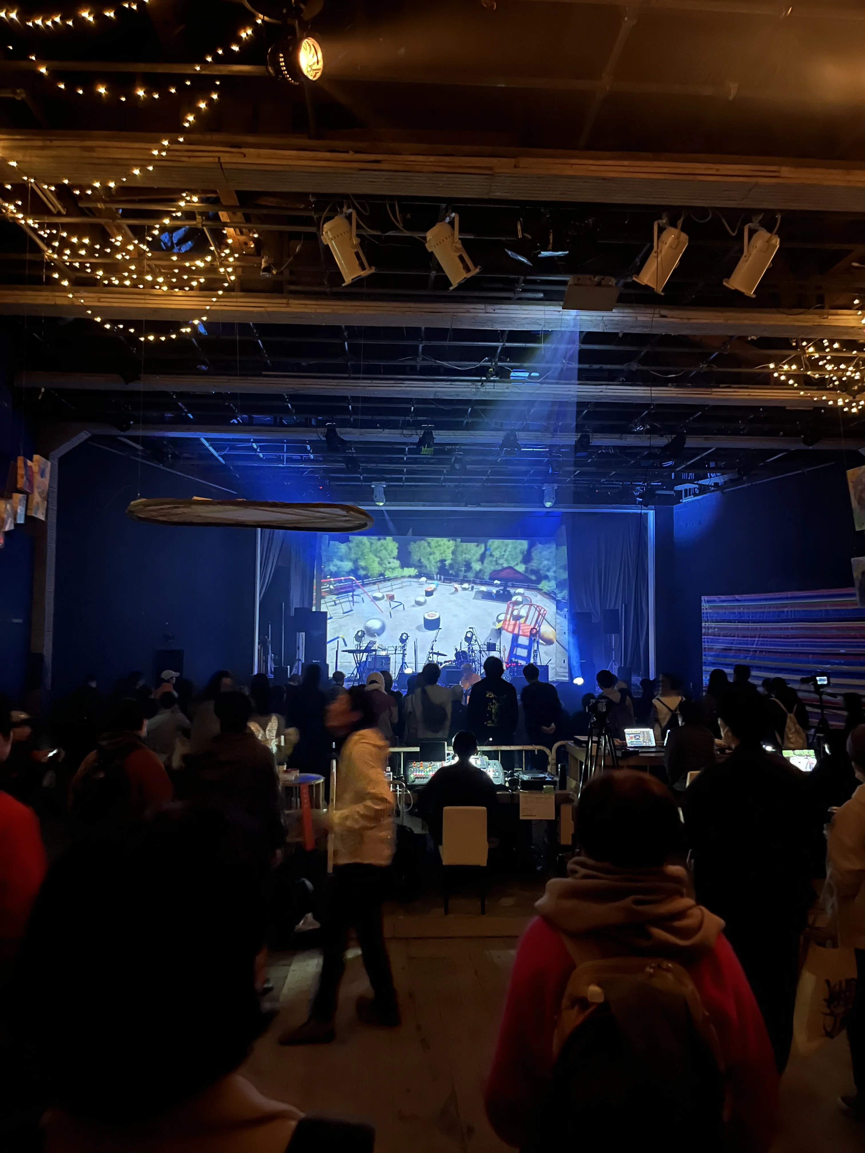 Music studio interior